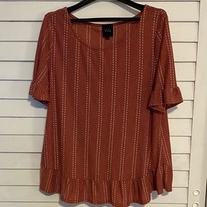 W5 Size M Dark Orange Blouse